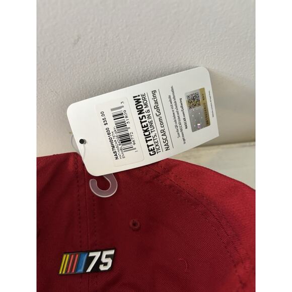 OFFICIAL NASCAR 75th Anniversary Metal Plate Adjustable Hat NEW - Picture 4 of 5